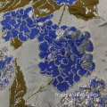 Tissu Jacquard Brocard à fleurs bleu marine